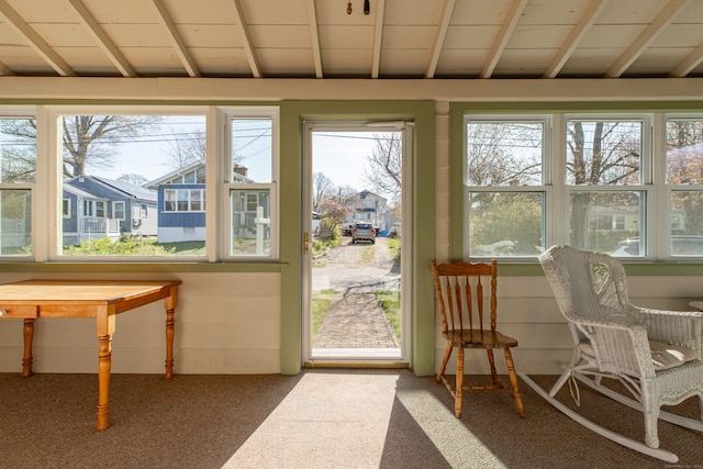 view of sunroom / solarium