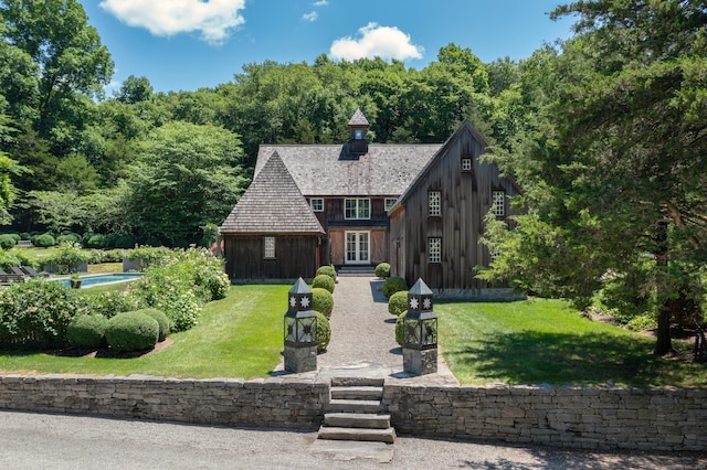 155 Joshuatown Rd, Lyme, CT 06371 - view of front facade featuring a front yard