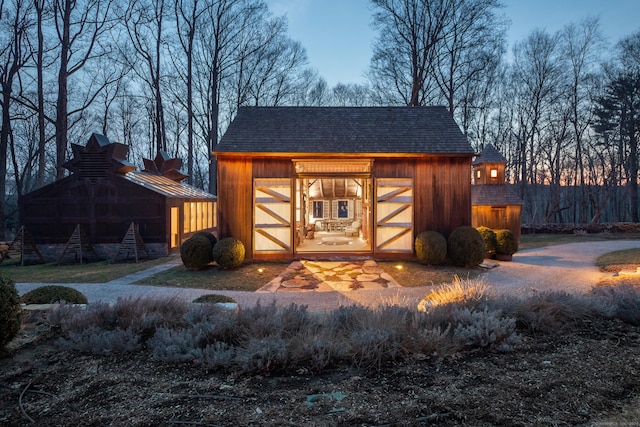 155 Joshuatown Rd, Lyme, CT 06371 - view of barn featuring a shed