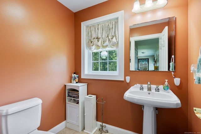 46 Nedobity Rd, Haddam, CT 06441 - bathroom with baseboards and toilet