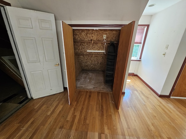 interior space featuring hardwood / wood-style flooring