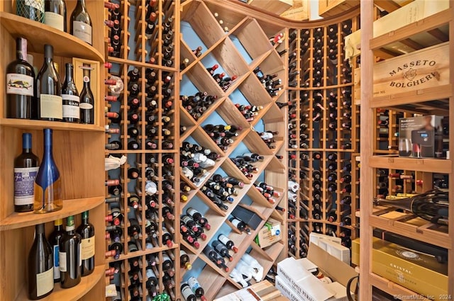 view of wine room