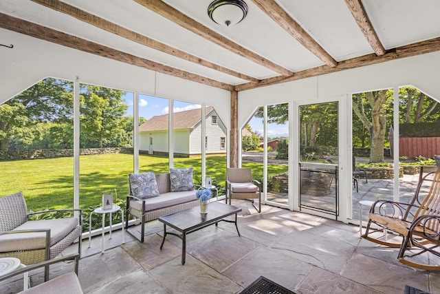 57 NW Corner Rd, Preston, CT 06365 - sunroom / solarium featuring an outdoor hangout area