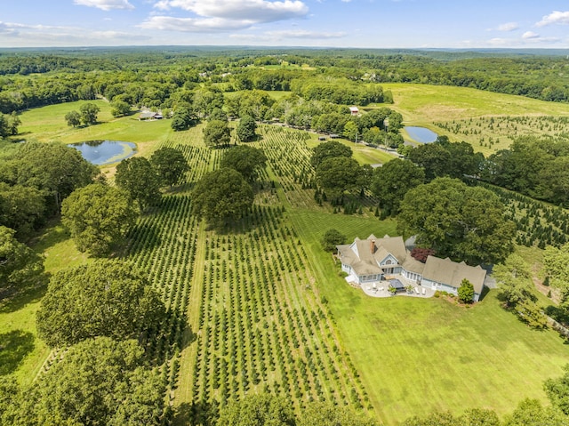 57 NW Corner Rd, Preston, CT 06365 - birds eye view of property featuring a water view