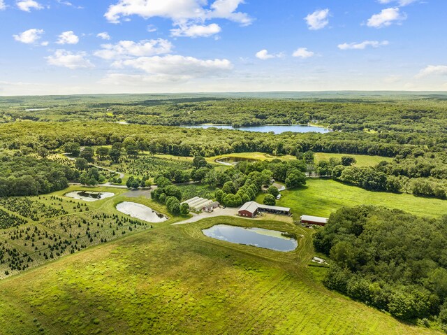 57 NW Corner Rd, Preston, CT 06365 - bird's eye view with a water view and a view of trees