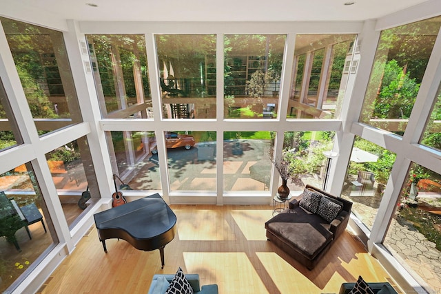 view of sunroom