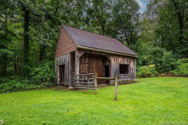 view of stable