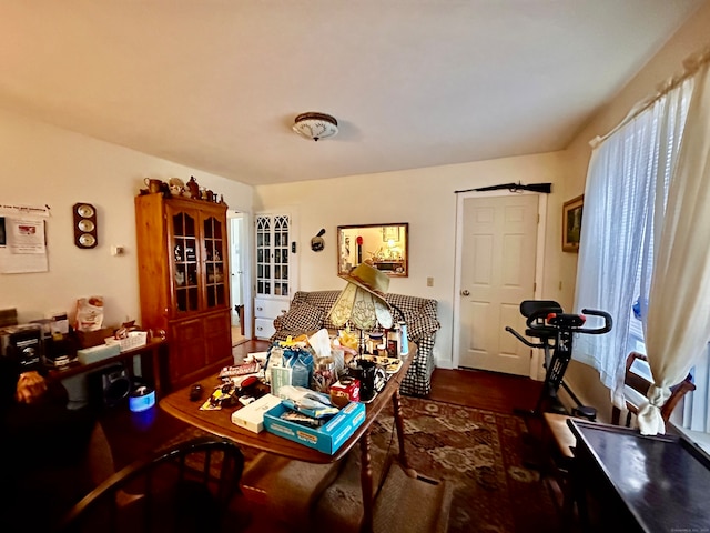 living room featuring hardwood / wood-style floors