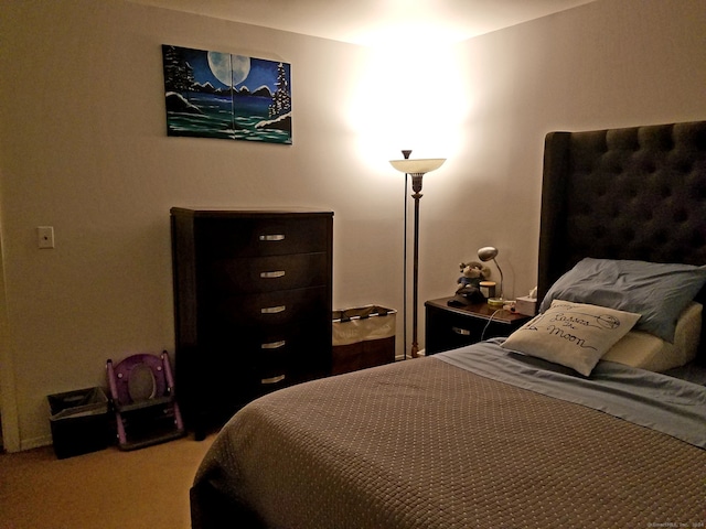 bedroom with carpet floors