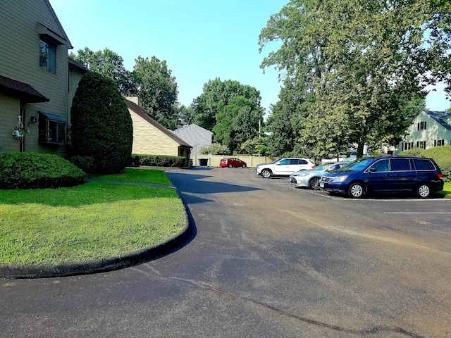 view of uncovered parking lot