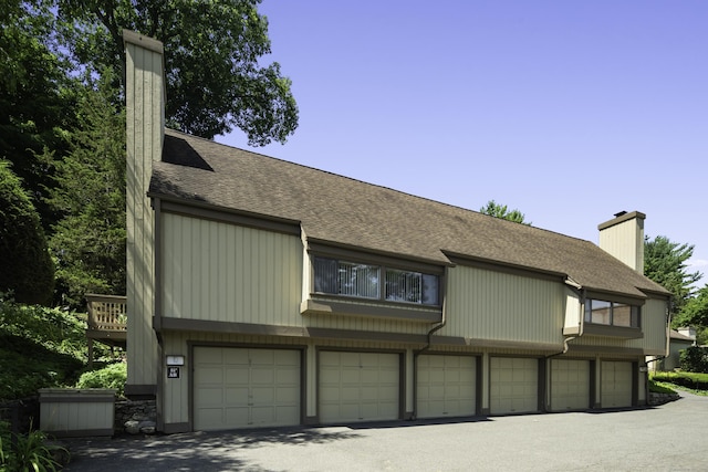 view of home's exterior featuring a garage