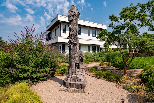 view of rear view of property