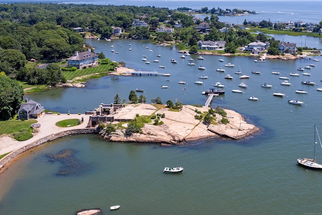 215 Uncas Point Rd, Guilford, CT 06437 - bird's eye view of a nearby body of water