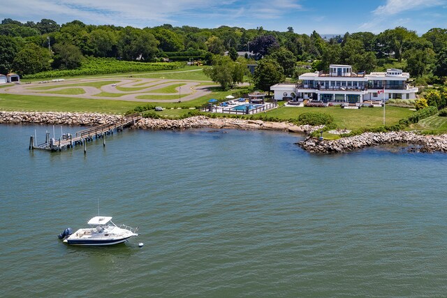 215 Uncas Point Rd, Guilford, CT 06437 - aerial view of a large body of water