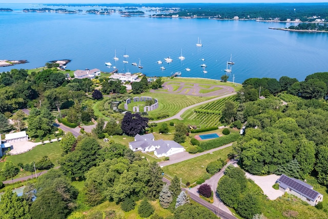 215 Uncas Point Rd, Guilford, CT 06437 - aerial overview of property's location featuring a large body of water