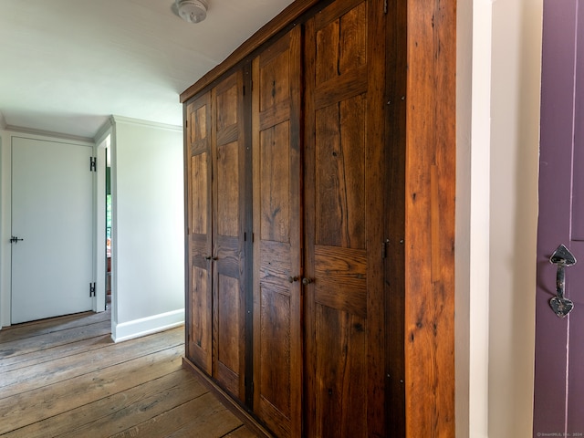 interior space with light wood-type flooring