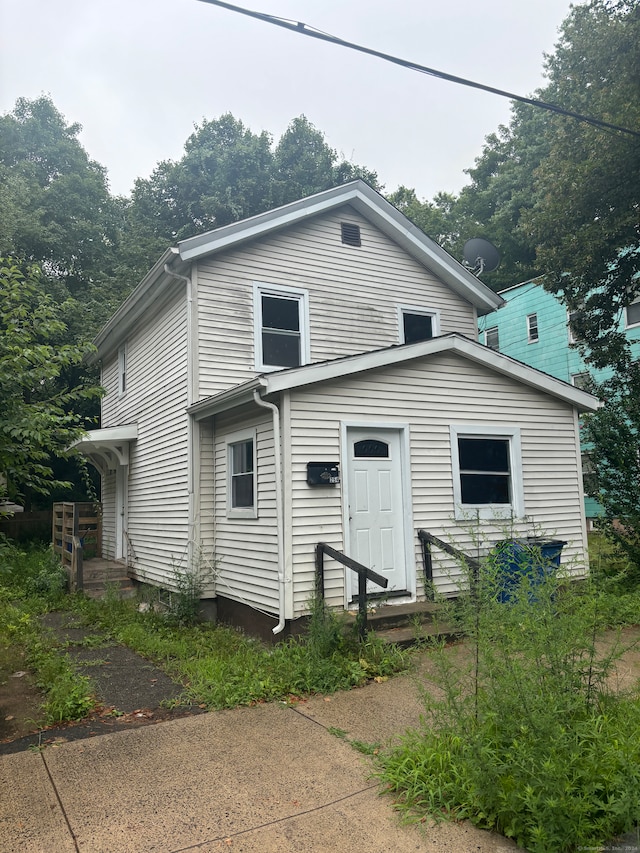 view of rear view of property