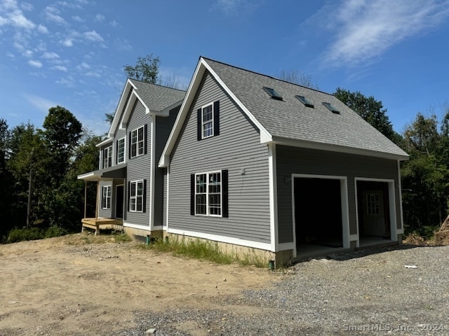 view of home's exterior featuring a garage