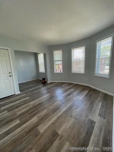 interior space featuring dark wood-type flooring