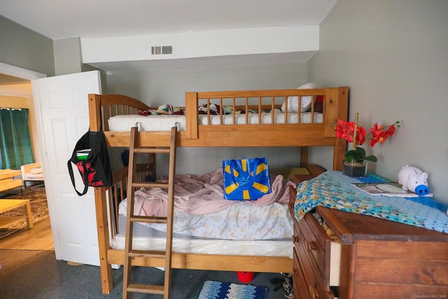 bedroom featuring hardwood / wood-style floors