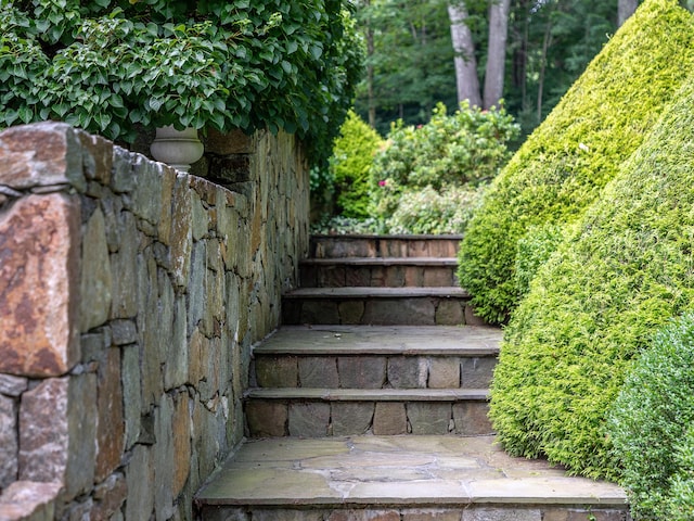 view of stairs