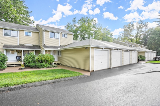 view of property featuring a garage