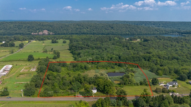 bird's eye view featuring a rural view