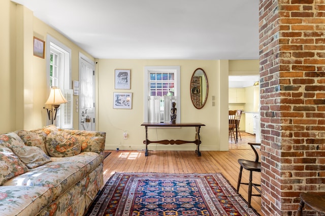 28 S Wig Hill Rd, Chester, CT 06412 - living area with hardwood / wood-style floors and baseboards
