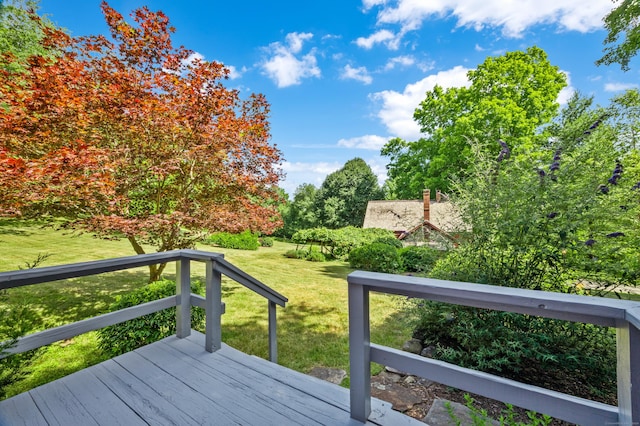 28 S Wig Hill Rd, Chester, CT 06412 - deck featuring a yard