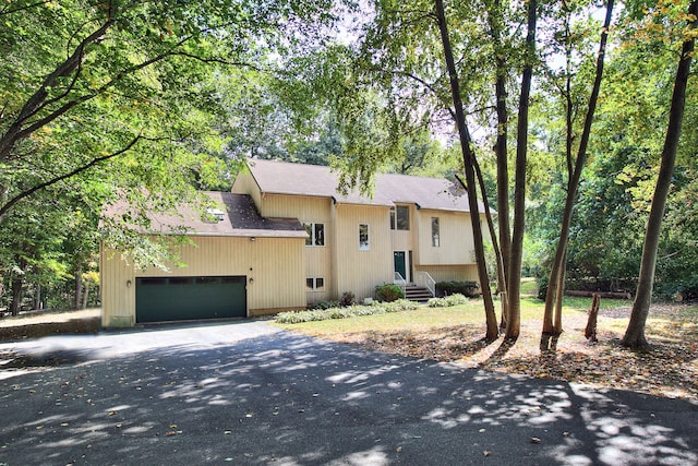 view of front of home featuring a garage