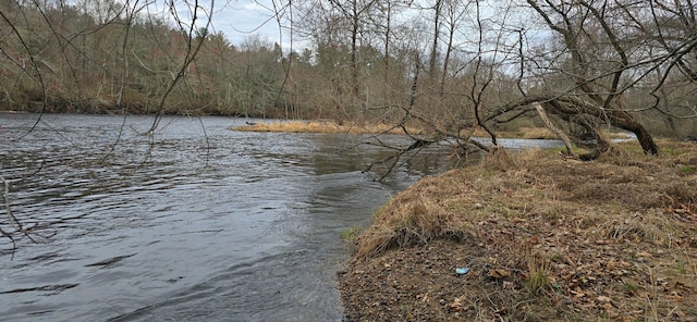181 Scotland Rd, Sprague, CT 06330 - water view with a heavily wooded area