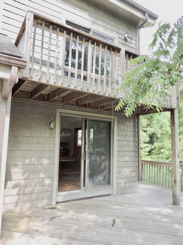 181 Scotland Rd, Sprague, CT 06330 - view of wooden terrace