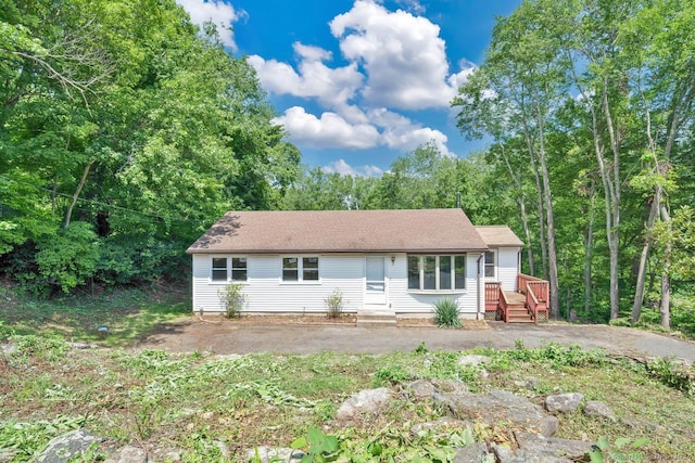 view of ranch-style home