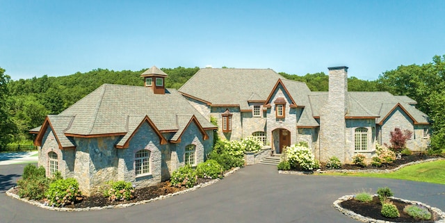 view of tudor home