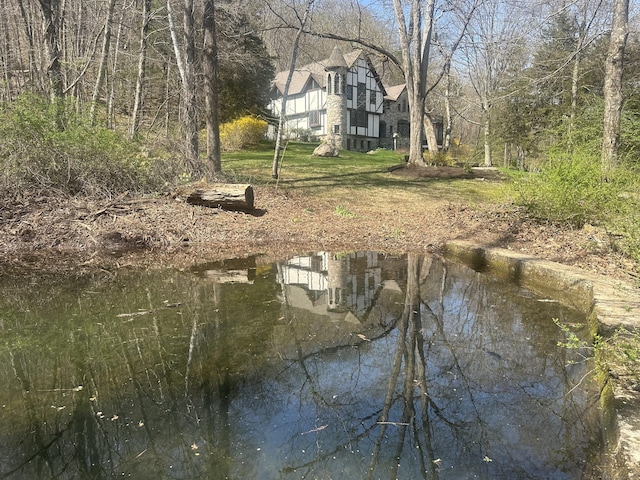view of dock area
