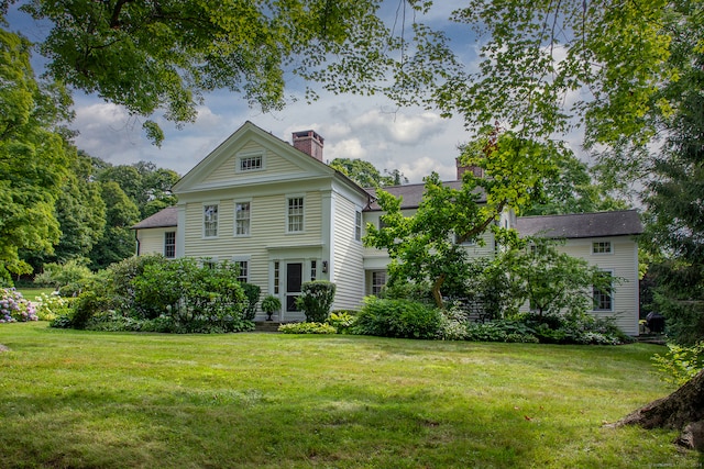 exterior space featuring a yard