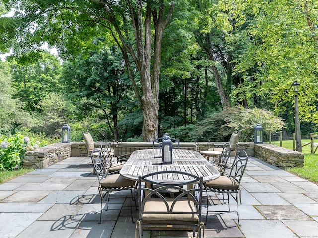 view of patio / terrace featuring outdoor dining area