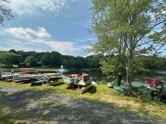 view of home's community featuring a water view