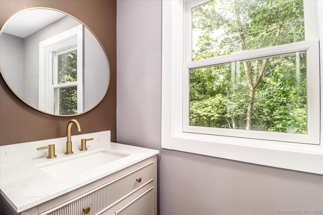 bathroom featuring vanity