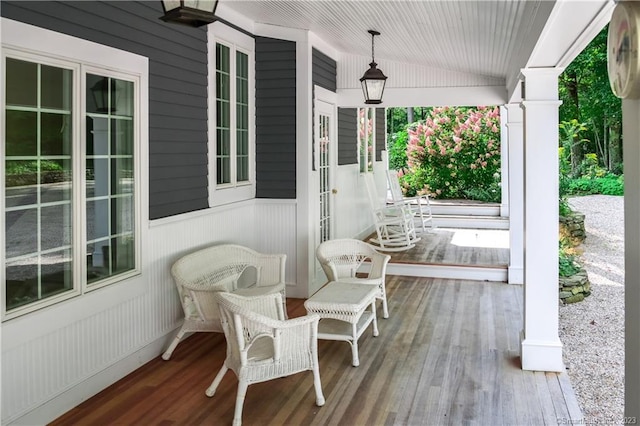12 W Mountain Rd, Sharon, CT 06069 - view of patio / terrace featuring a porch