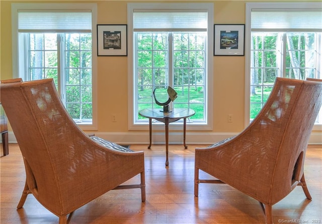 12 W Mountain Rd, Sharon, CT 06069 - living area with light wood-type flooring and baseboards