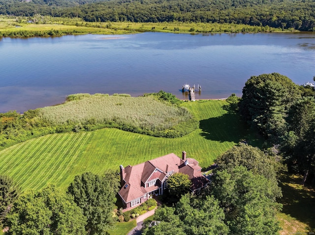 323 River Rd, Deep River, CT 06417 - view from above of property featuring a nearby body of water