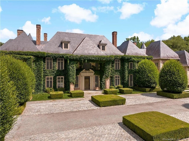 view of front of property with french doors