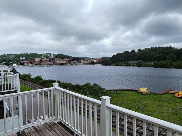 view of water feature