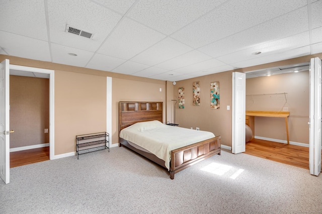 15 Huntington Ridge Rd, Wallingford, CT 06492 - bedroom with carpet, baseboards, and a paneled ceiling