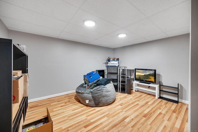 15 Huntington Ridge Rd, Wallingford, CT 06492 - misc room featuring wood finished floors, baseboards, and a paneled ceiling