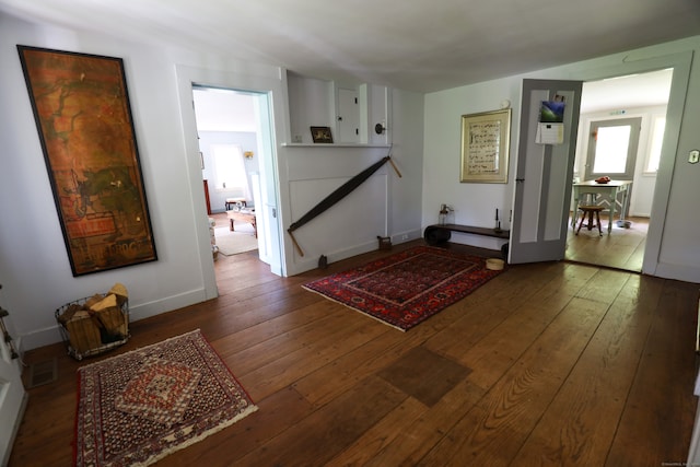 interior space featuring hardwood / wood-style flooring