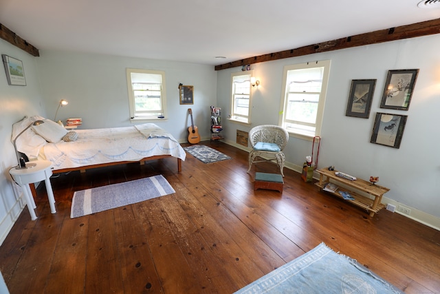 bedroom featuring wood-type flooring