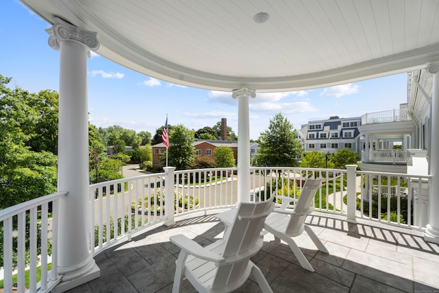 view of balcony