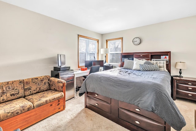 bedroom with carpet